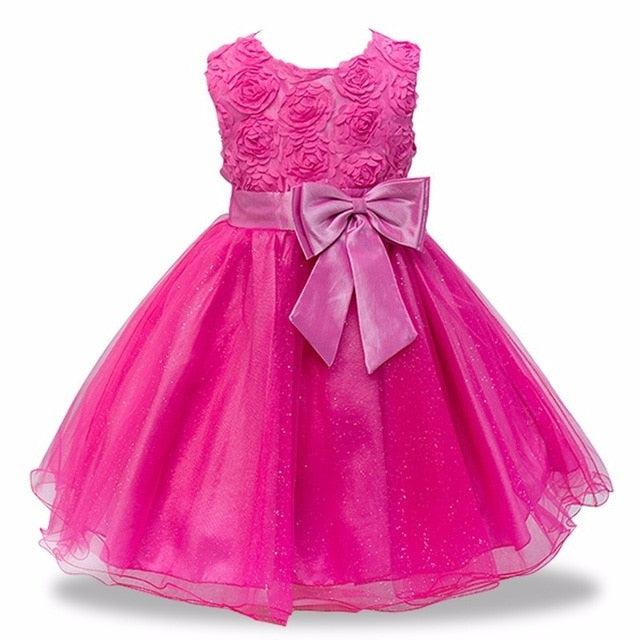 Teens Girls New Year Princess Dresses Flower Lace Christening Dress BENNYS 