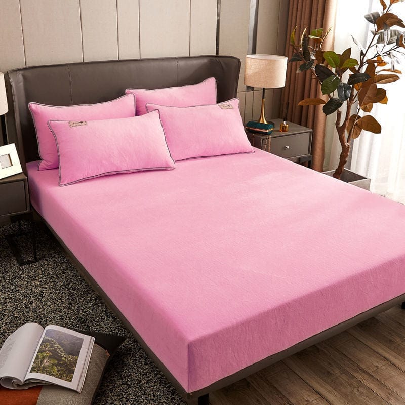 Thick Coral Velvet Bed Sheet One-piece Crystal Velvet Bedspread BENNYS 
