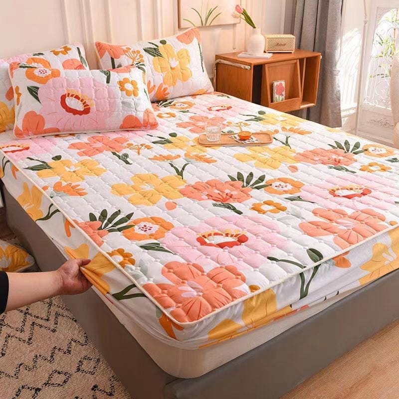 Thicken Quilted Mattress Cover King or Queen Bed Fitted Bed Cover BENNYS 