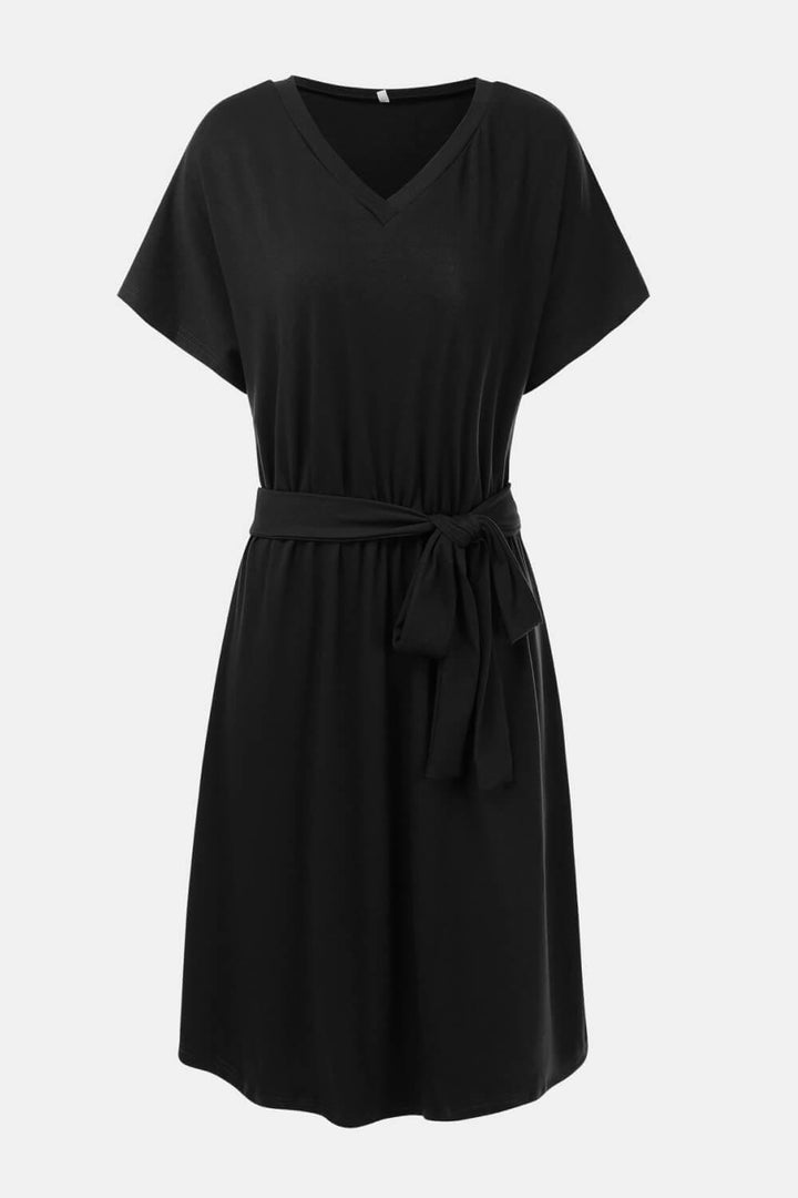 Tie Waist Curved Hem Dress BENNYS 