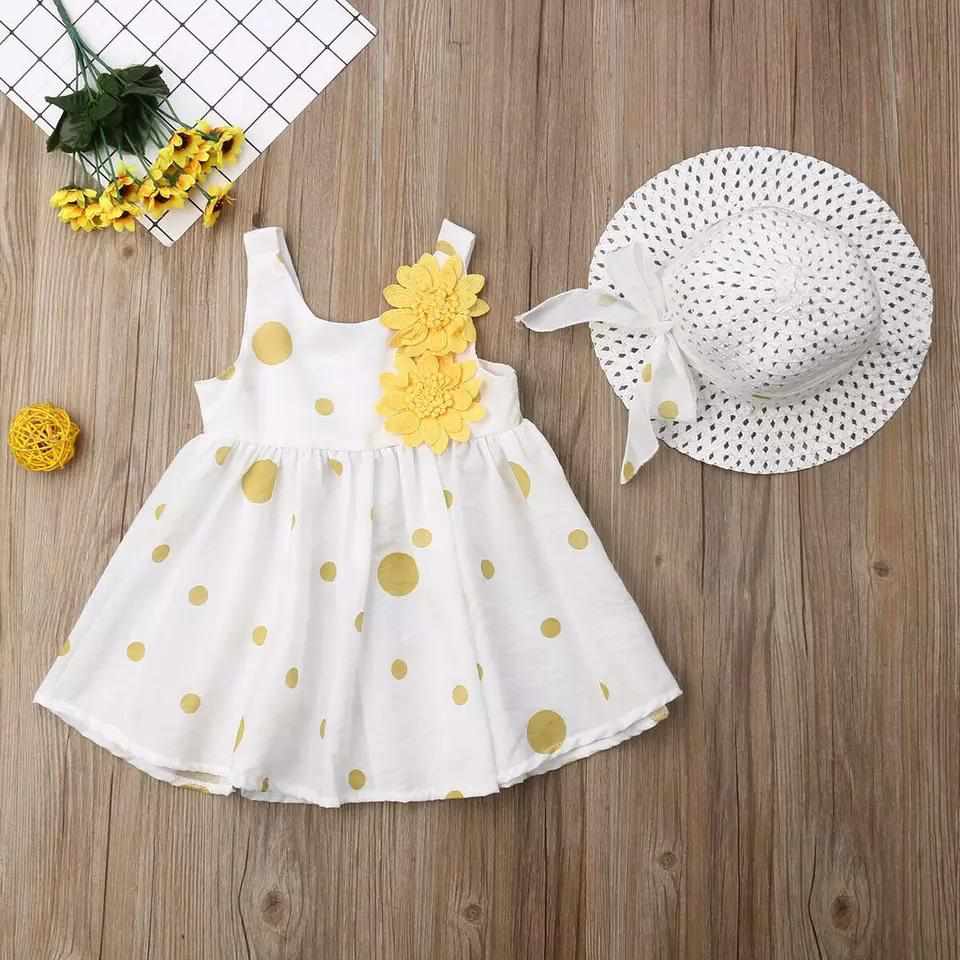 2Pcs Toddler Kid Baby Girl Cherry Printed Princess Summer Outfits Set Clothes BENNYS 