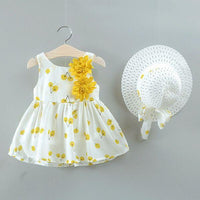2Pcs Toddler Kid Baby Girl Cherry Printed Princess Summer Outfits Set Clothes BENNYS 