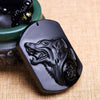 Totem Pendant Black Wolf Head Necklace Pendant Men's Necklace BENNYS 