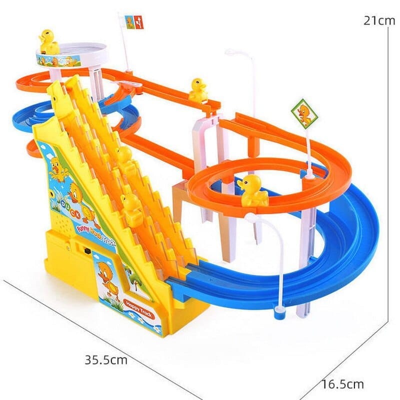 Track Toy Climb Stairs For Boys Girls Children's Cartoon Ducks BENNYS 