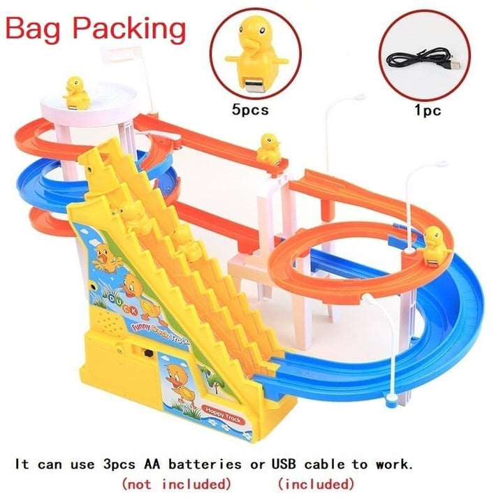 Track Toy Climb Stairs For Boys Girls Children's Cartoon Ducks BENNYS 