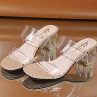 Transparent Heels Sandals Women's Summer Shoes BENNYS 