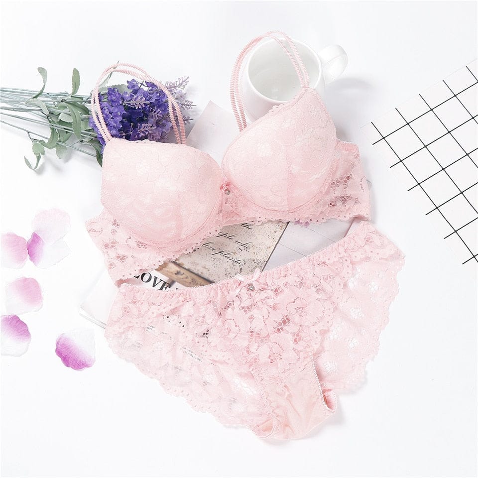 Pink Transparent Bra Panty Set(sold out)