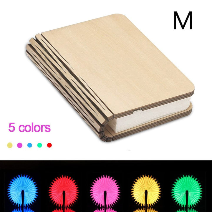 Turning And Folding LED Wood Grain Book Light BENNYS 