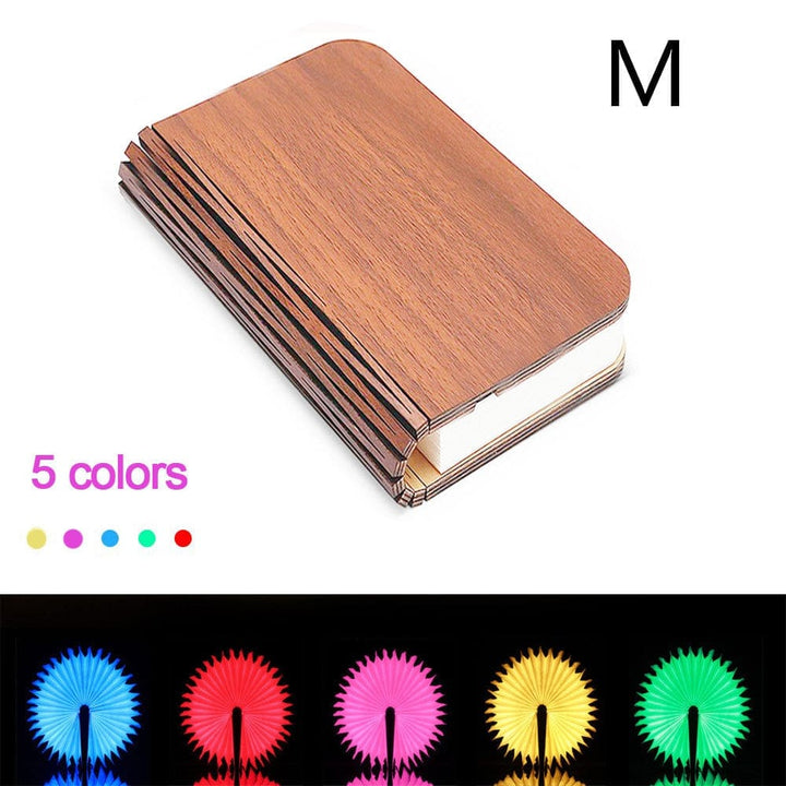 Turning And Folding LED Wood Grain Book Light BENNYS 