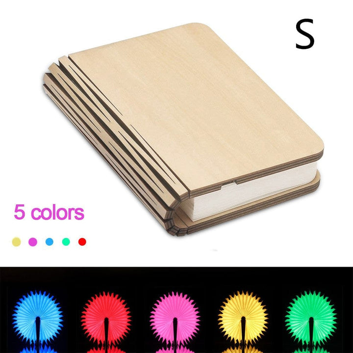 Turning And Folding LED Wood Grain Book Light BENNYS 