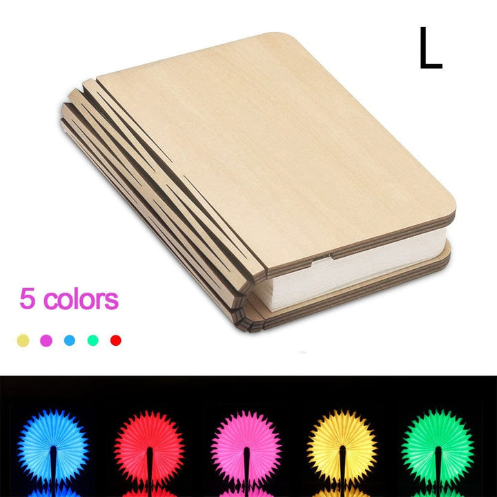 Turning And Folding LED Wood Grain Book Light BENNYS 