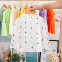 Turtleneck Girls T-shirts Long Sleeve Shirts for Kids 1-6 Years Baby Outerwear BENNYS 