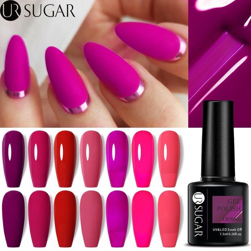 UR SUGAR 7.5ml Purple Red Dragon Fruit Color UV Nail Gel Polish BENNYS 