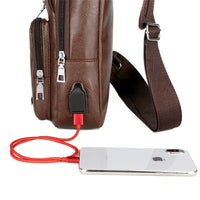 USB Portable Charging Chest Bag Messenger Bag BENNYS 