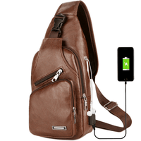 USB Portable Charging Chest Bag Messenger Bag BENNYS 