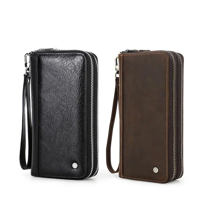 Leather Mens Wallet Clutch Bag Card Holder Long Wallets-bag-Bennys Beauty World