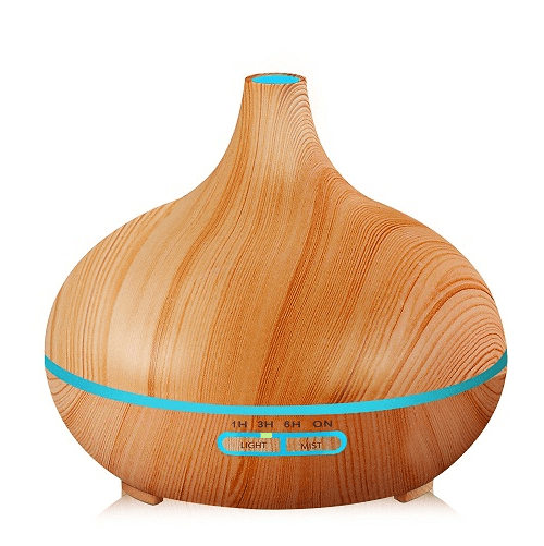 Ultrasonic Aroma Diffuser Humidifier Wood Grain BENNYS 