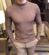 Undercoat Slim Fitting Knitted Sweater, Autumn And Winter Half High Collar Pattern Undercoat BENNYS 