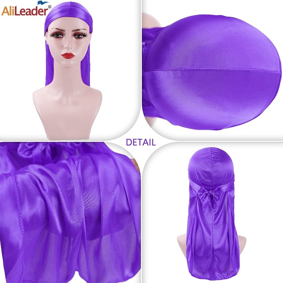 Unisex Silky Durags Bandanas Turban Hat BENNYS 