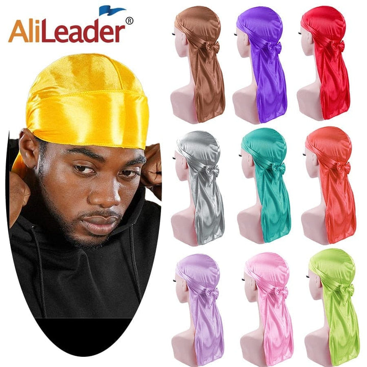 Unisex Silky Durags Bandanas Turban Hat BENNYS 