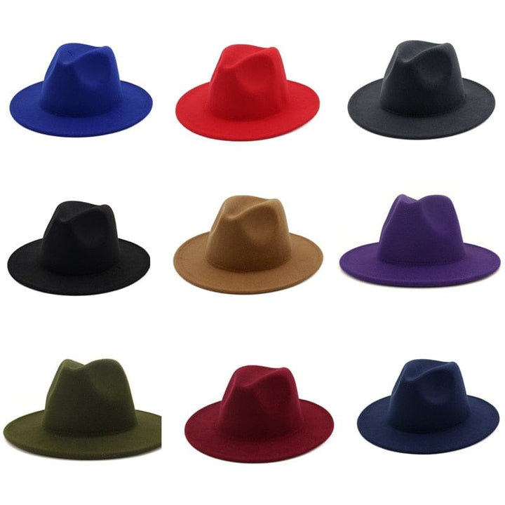 Unisex Solid Color  British Retro Panama Hat BENNYS 