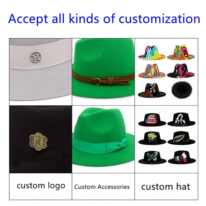 Unisex Solid Color  British Retro Panama Hat BENNYS 