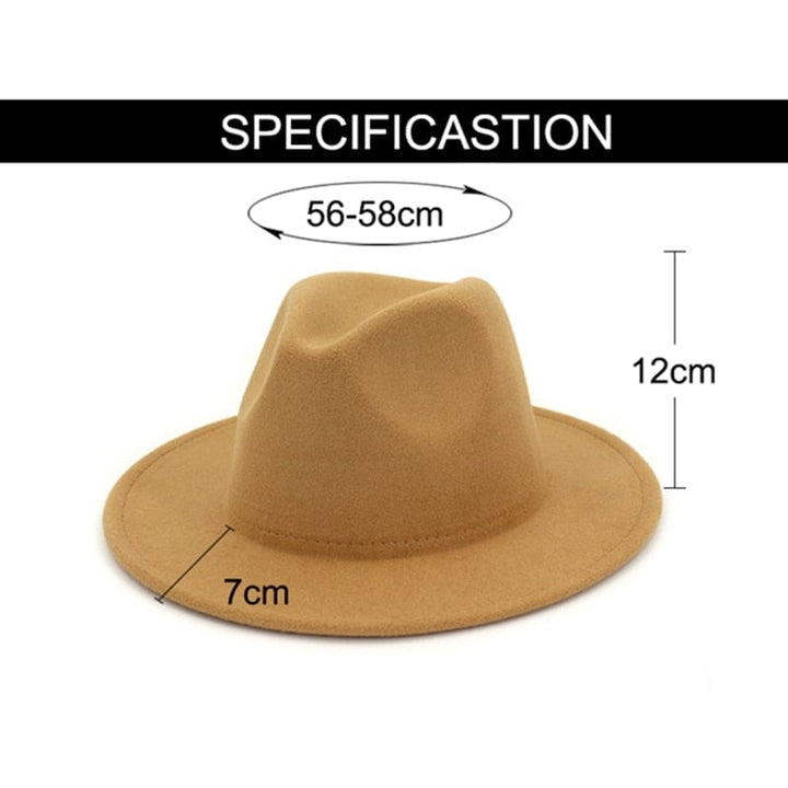 Unisex Solid Color  British Retro Panama Hat BENNYS 