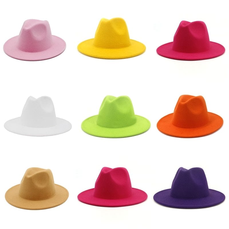 Unisex Solid Color  British Retro Panama Hat BENNYS 