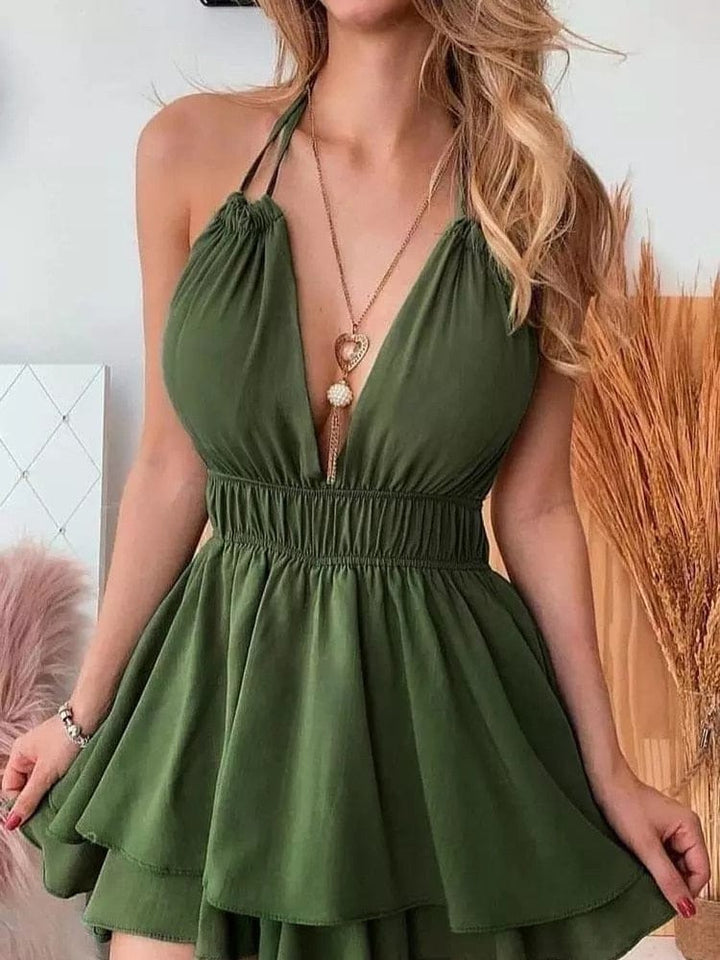 V Neck Slip Sundress Summer Sleeveless Dress BENNYS 