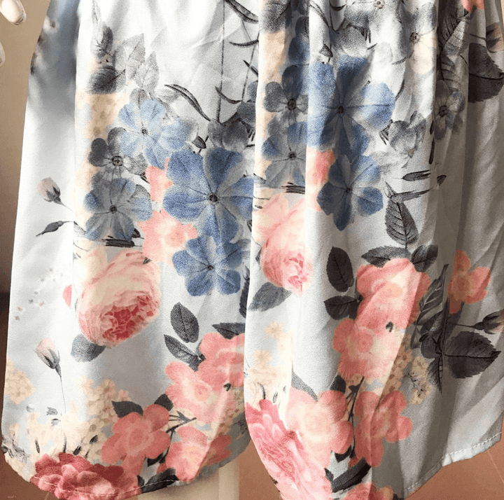 V-neck printed sling jumpsuit shorts BENNYS 