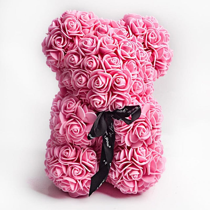 Valentine's Day Gift Rose Bear Eternal Flower Rose Teddy Bear PE Foam Bear 25cm Valentines Day BENNYS 