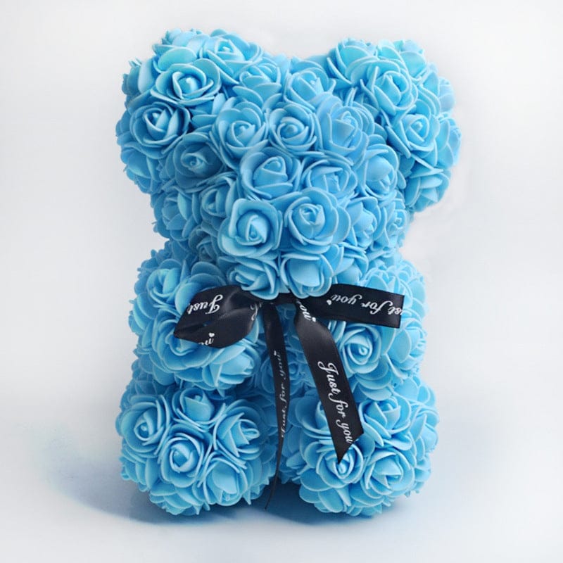 Valentine's Day Gift Rose Bear Eternal Flower Rose Teddy Bear PE Foam Bear 25cm Valentines Day BENNYS 