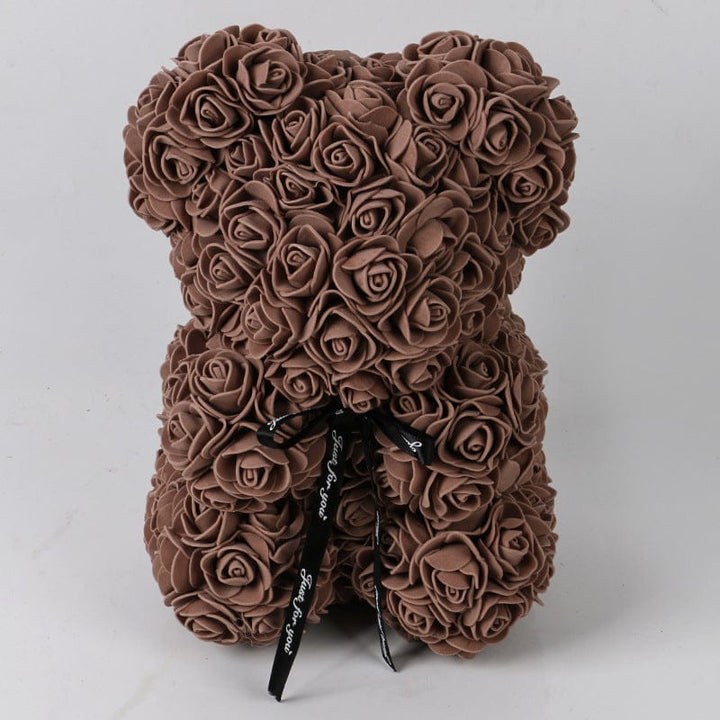 Valentine's Day Gift Rose Bear Eternal Flower Rose Teddy Bear PE Foam Bear 25cm Valentines Day BENNYS 