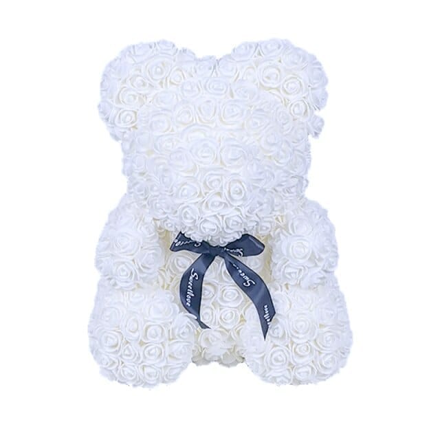 Valentine's Day Gift Rose Bear Eternal Flower Rose Teddy Bear PE Foam Bear 25cm Valentines Day BENNYS 