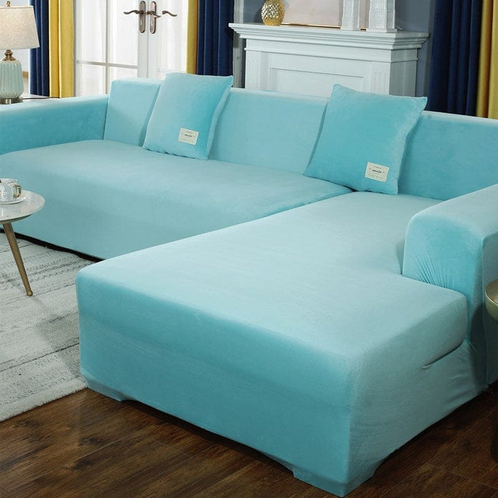 Velvet Plush Thick Sofa Cover All-inclusive Elastic Sectional Couch Cover BENNYS 