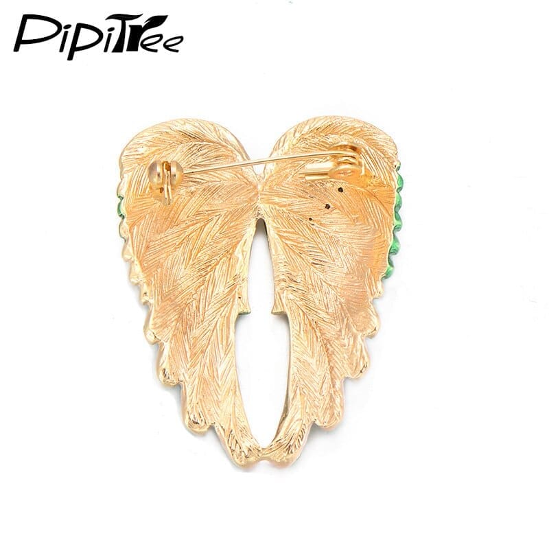 Vintage Angel Wings Brooch Pins For Women's Rhinestone Brooches BENNYS 