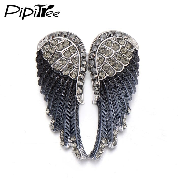 Vintage Angel Wings Brooch Pins For Women's Rhinestone Brooches BENNYS 