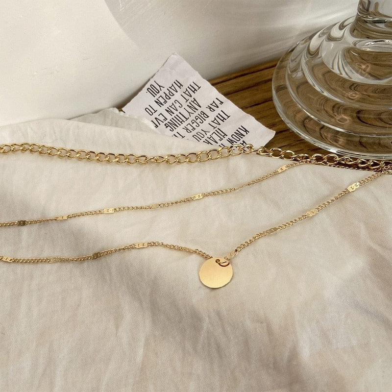 Vintage Layered Necklace Fashion Jewelry BENNYS 