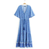 Vintage Print Maxi Dress. Boho Dresses For Women BENNYS 