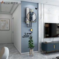 Vintage  Wall Clock Creative Quartz Retro Watch Silent Home Decoration BENNYS 