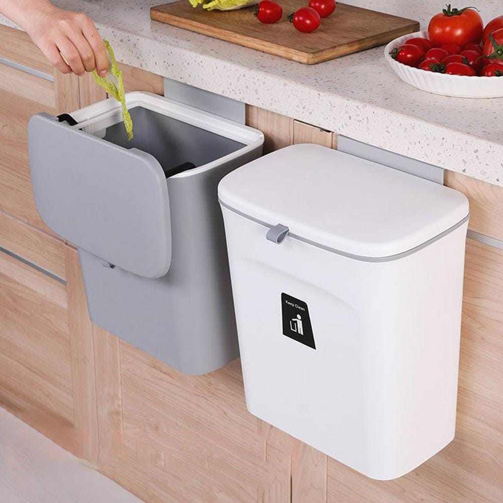 Wall Mounted Trash Can Bin With Lid Waste Bin BENNYS 