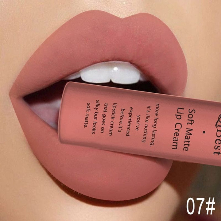 Waterproof Matte Nude Lipstick Pigment Red Long Lasting Lip Gloss BENNYS 