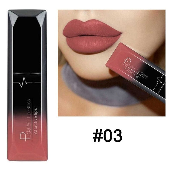 Waterproof Nude Matte Velvet Glossy Lip Gloss Lipstick Lip Balm BENNYS 