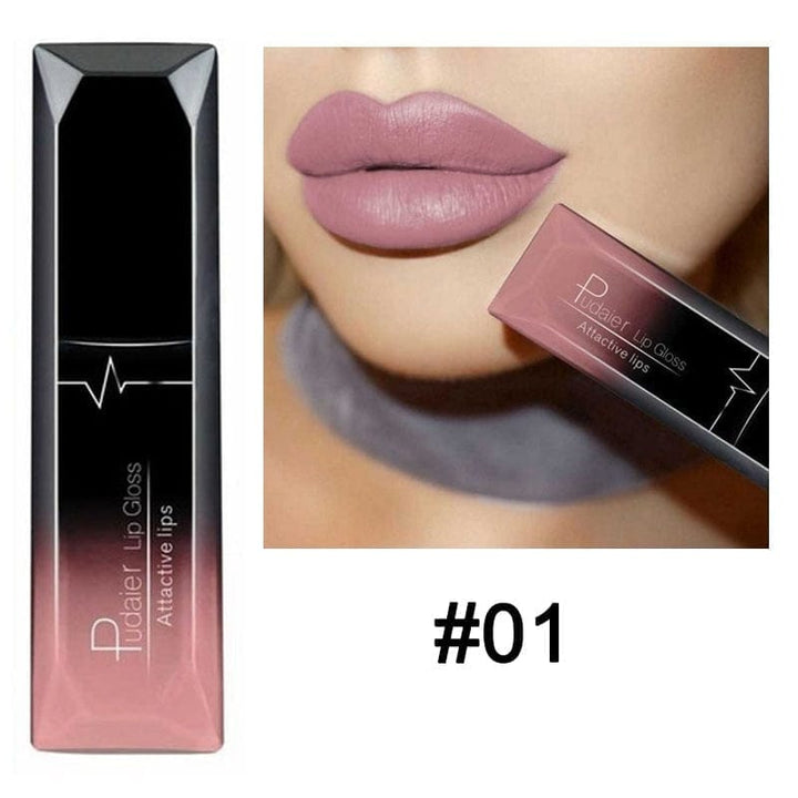 Waterproof Nude Matte Velvet Glossy Lip Gloss Lipstick Lip Balm BENNYS 