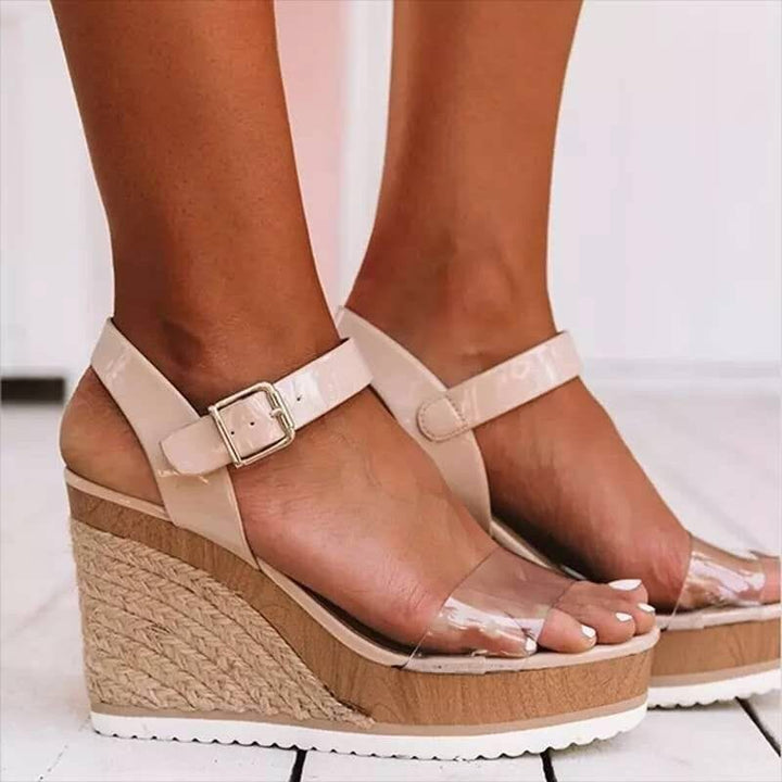 Wedge heeled women's shoes sandals plSize BENNYS 