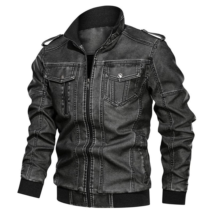 Winter And Autumn Men Leather Jacket Men Motorcycle Jackets BENNYS 