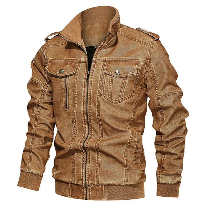 Winter And Autumn Men Leather Jacket Men Motorcycle Jackets BENNYS 