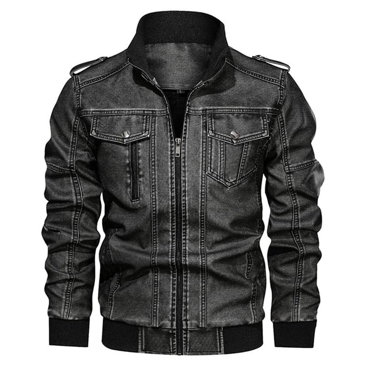 Winter And Autumn Men Leather Jacket Men Motorcycle Jackets BENNYS 