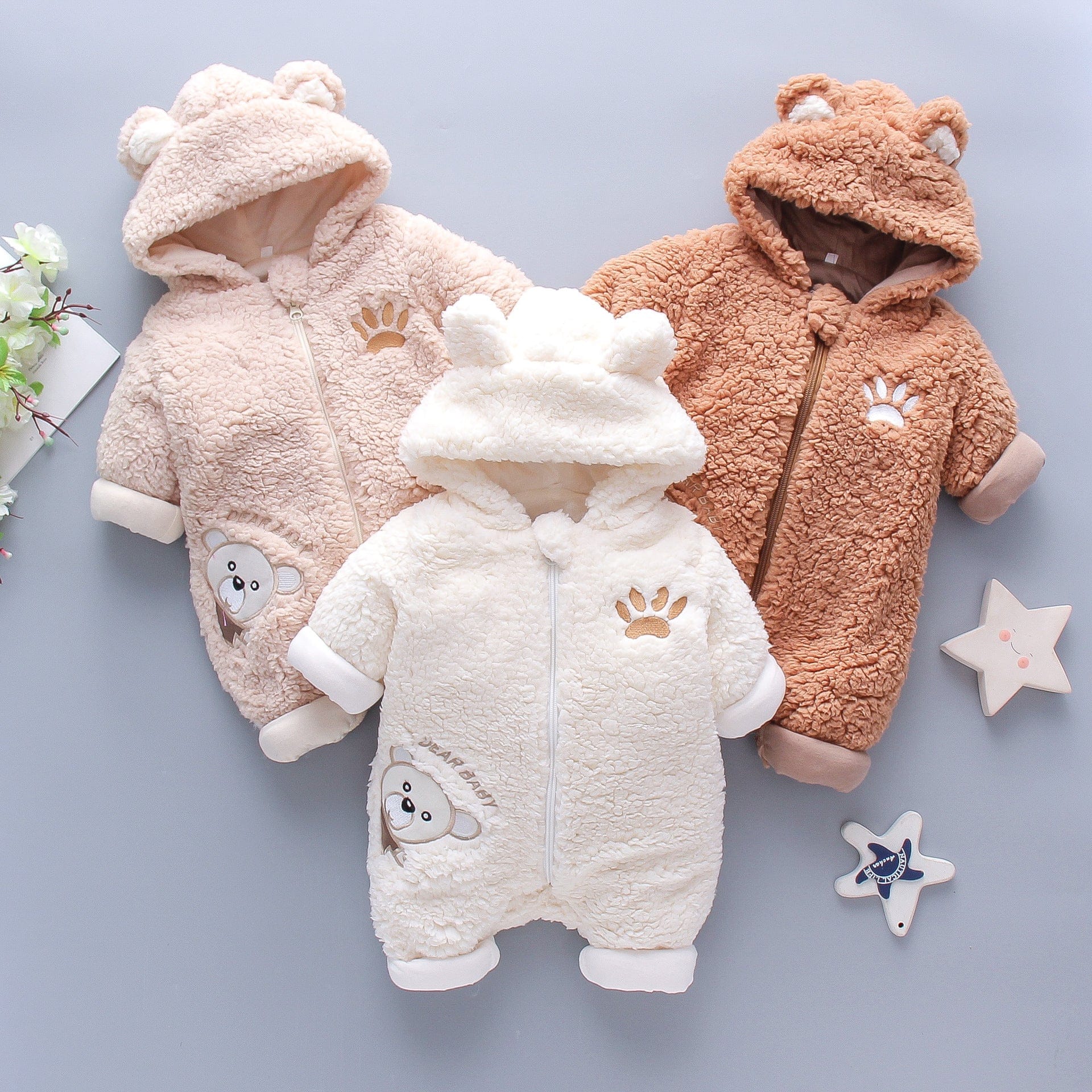 Baby girl sale winter romper suits