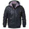 Winter Fashion Motorcycle Leather Jacket Men Slim Fit Warm Streetwear BENNYS 